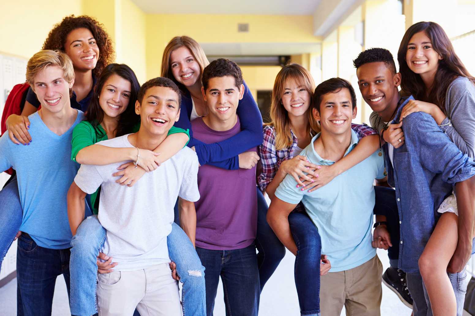 Group of High School Students 